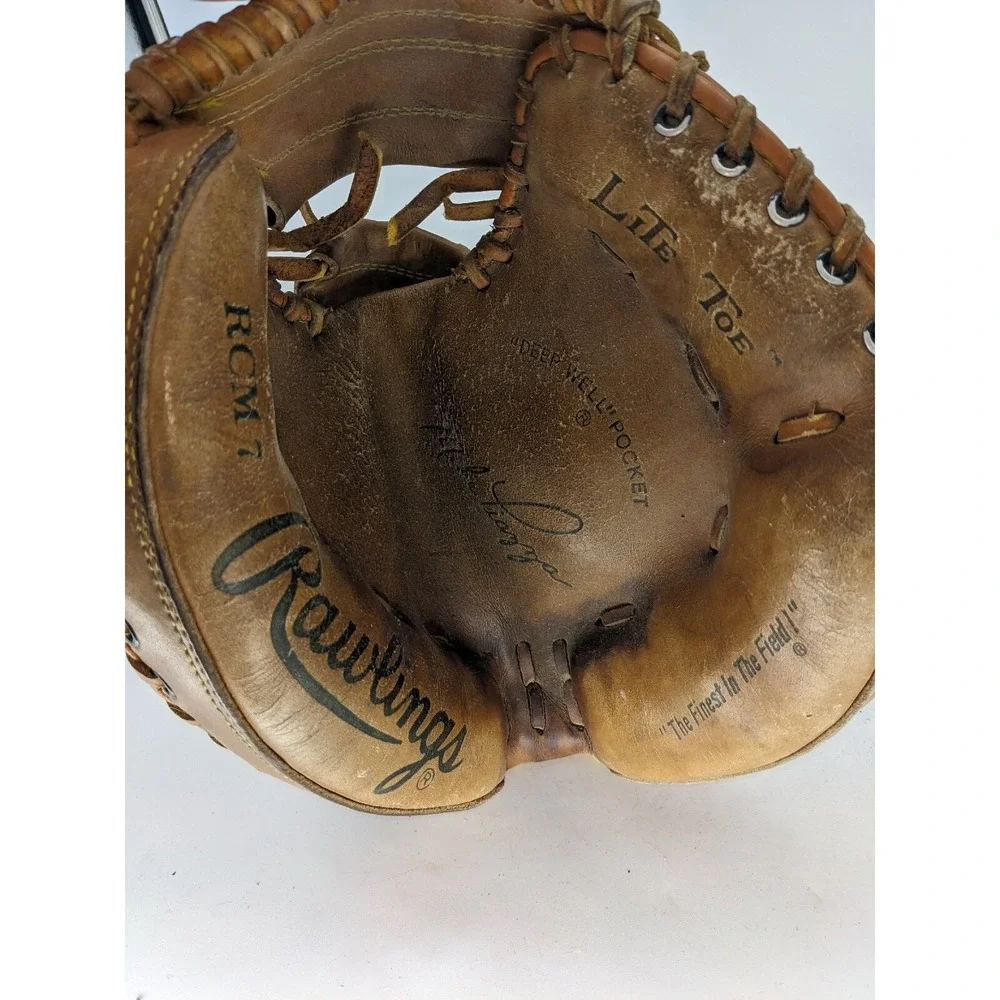 Rawlings Fastback Catchers Mitt RCM7 Mike Piazza Dual Wing *READ*  RHT B3